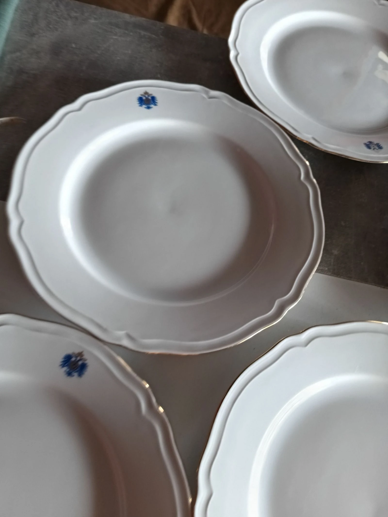 Lot of 7 fine porcelain dinner plates Royal Kent – photo 3